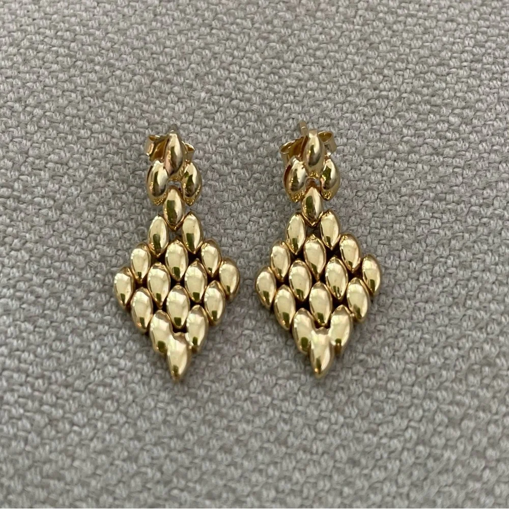 ⭐️Gold Chain Snakelink⭐️14k Solid Yellow Gold Earrings